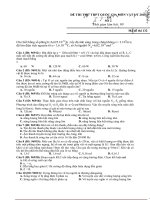 Bộ đề thi thử quốc gia môn vật lý có đáp án