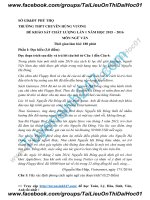 Đề thi thử 2016 THPT quốc gia môn ngữ văn trường thpt  chuyên hùng vương phú thọ lần 1