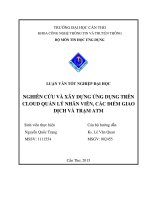 nghiên cứu và xây dựng ứng dụng trên cloud quản lý nhân viên, các điểm giao dịch và trạm atm