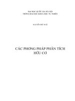 Các phương pháp phân tích hữu cơNguyễn Đức Huệ