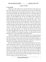 Các phương pháp được sử dụng trong giảng dạy để tạo sự tích cực, chủ động và sáng tạo cho học sinh trong môn học GDQP  AN bậc THPT 