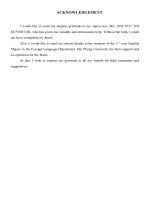 A study on application of some reading techniques to doing IELTS reading comprehension tasks for the 1st – year english majors in the foreign language department, hai phong university 