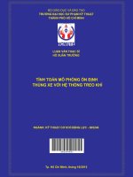 Tính toán mô phỏng ổn định thùng xe với hệ thống treo khí 