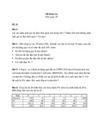 tổng hợp đề kiểm tra môn quản lý dự án