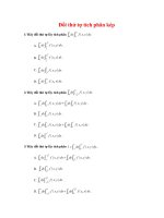 toán cao cấp A2: bài tập trắc nghiệm tích phân