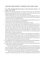 LỊCH sử NHÀ nước và PHÁP LUẬT VIỆT NAM