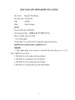 Bài tập lớn môn kinh tế lượng   nguyễn thị hường 