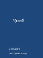 Bài giảng điện cơ chuyên ngành phục hồi chức năng vật lý trị liệu.