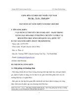 skkn vận DỤNG LÍ THUYẾT CHUẨN độ AXIT – BAZƠ  trong GIẢNG DẠY HÓA HỌC ở TRƯỜNG CHUYÊN VÀ PHỤC  vụ bồi DƯỠNG HỌC SINH GIỎI QUỐC GIA, QUỐC tế 