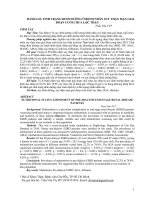 Đánh giá tình trạng dinh dưỡng ở bệnh nhân suy thận mạn giai đoạn cuối chưa lọc thận 