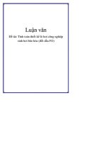 Tính toán thiết kế lò hơi công nghiệp sinh hơi bão hòa (đốt dầu FO)