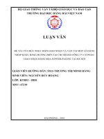 TỔ CHỨC THỰC HIỆN GIAO NHẬN và vận tải một lô HÀNG NHẬP KHẨU BẰNG ĐƯỜNG BIỂN tại CHI NHÁNH CÔNG TY cổ PHẦN GIAO NHẬN HÀNG hóa JUPITER PACIFIC tại hà nội 