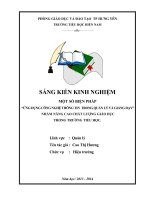 skkn ỨNG DỤNG CÔNG NGHỆ THÔNG TIN  TRONG QUẢN lý và GIẢNG dạy”  NHẰM NÂNG CAO CHẤT LƯỢNG GIÁO dục TRONG TRƯỜNG TIỂU học 