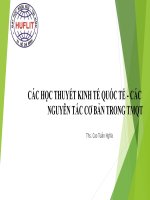 BÀI 2 các học THUYẾT KINH tế QUỐC tế