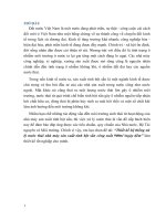 Thiết kế hệ thống xử lý nước thải nhà máy sản xuất tinh bột sắn công suất 900m3ngày đêm