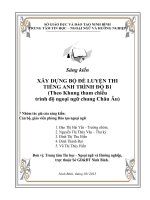 skkn xây dựng bộ đề luyện thi tiếng anh trình độ b1 (theo khung tham chiếu trình độ ngoại ngữ chung châu âu) 
