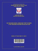 Hệ tracking năng lượng mặt trời tự động = the tracking system for solar car 