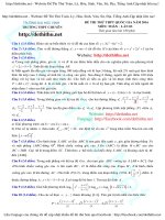 Đề thi thử chuyên ĐH Vinh lần 3 năm 2016 và đáp án