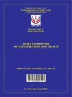 Nghiên cứu mô phỏng an toàn chuyển động vượt của ô tô 