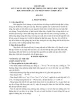 SƯU tầm và xây DỰNG hệ THỐNG câu hỏi và bài tập ôn THI học SINH GIỎI các cấp PHẦN NITƠ và hợp CHẤT  