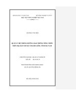 Luận văn quản lý hệ thống đường giao thông nông thôn trên địa bàn huyện thanh liêm, tỉnh hà nam   dương văn hội 