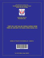 Thiết kế chế tạo hệ thống chống trộm trên xe gắn máy sử dụng thiết bị công nghệ cao 