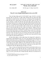 BÁO CÁO TỔNG KẾT 4 NĂM THI HÀNH ÁN DÂN SỰ 2008