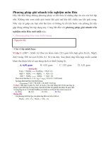 ÔN THI: đại học phương pháp giải nhanh bài tập hóa học