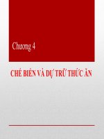 Chương 4 Chế Biến Và Dự Trử Thức Ăn Trong Chăn Nuôi