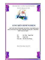 skkn  dạy viết phân tích biểu đồ tiếng anh thông qua phân tích bài viết mẫu cho học sinh lớp 11 trường THPT nguyễn siêu 