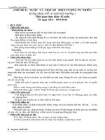 chủ đề 8 - nước và một số hiện tượng tự nhiên