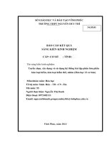 Skkn tuyển chọn, xây dựng và sử dụng hệ thống bài tập phân hóa phần kim loại kiềm, kim loại kiềm thổ, nhôm (hóa học 12 cơ bản) 