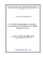 Tư tưởng chính trị platon qua tác phẩm nền cộng hòa và ý nghĩa lịch sử của nó
