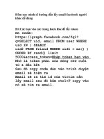 Lấy email facebook người khác 2016 100%