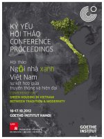 Ngôi nhà xanh Việt Nam, sự kết hợp giữa truyền thống và hiện đại