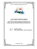 Một số phương pháp giải hệ phương trình không mẫu mực dùng bồi dưỡng học sinh giỏi lớp 9 (repaired) 