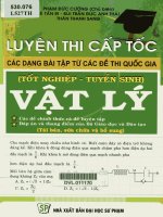 CAp TOC BAI TAP VAT LY luyen thi Dai Hoc THPTQG