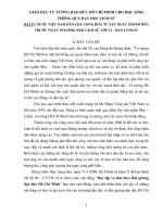 Giáo dục phòng chống tác hại của thuốc lá thông qua giảng dạy bộ môn sinh học ở trường THPT ba đình, nga sơn, thanh hóa 