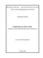 Nghệ thuật công cộng Nghiên cứu trường hợp đô thị Hà Nội từ 1975 đến nay