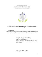 Sáng kiến kinh nghiệm ứng dụng lượng giác trong đại số và hình học