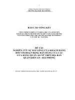 NGHIÊN cứu sự hài LÒNG của KHÁCH HÀNG đối với HOẠT ĐỘNG bán HÀNG của các cửa HÀNG QUẦN áo nữ TRÊN địa bàn QUẬN KIẾN AN   hải PHÒNG 