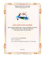 SKKN một số KINH NGHIỆM THỰC HIỆN xã hội HOÁ GIÁO dục PHẤN đấu xây DỰNG TRƯỜNG mầm NON  đạt CHUẨN QUỐC GIA mức độ 2 