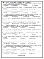 Trắc nghiệm thi tiếng anh đề 15