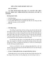 Vai trò thành phần hóa học của nguyên liệu thủy sản trong quá trình đánh bắt, bảo quản, sơ chế và chế biến