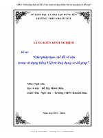 skkn giải pháp hạn chế lỗi về câu trong sử dụng tiếng việt từ ứng dụng sơ đồ grap 