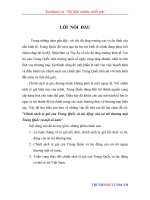 Chính sách tỷ giá của trung quốc và tác động của nó tới thương mại trung quốc và một số nước