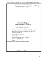 Skkn giáo dục du lịch bền vững qua môn địa lí 12 bằng phương pháp dạy học dự án 