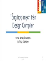 Bài thuyết trình tổng hợp mạch trên design compiler