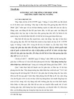 Giáo dục giá trị sống cho học sinh trường THPT trưng vương 