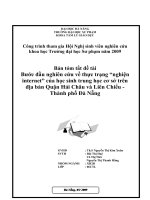 Nghien cuu thuc trang nghien internet cua hoc sinh THCS tom tat (1)